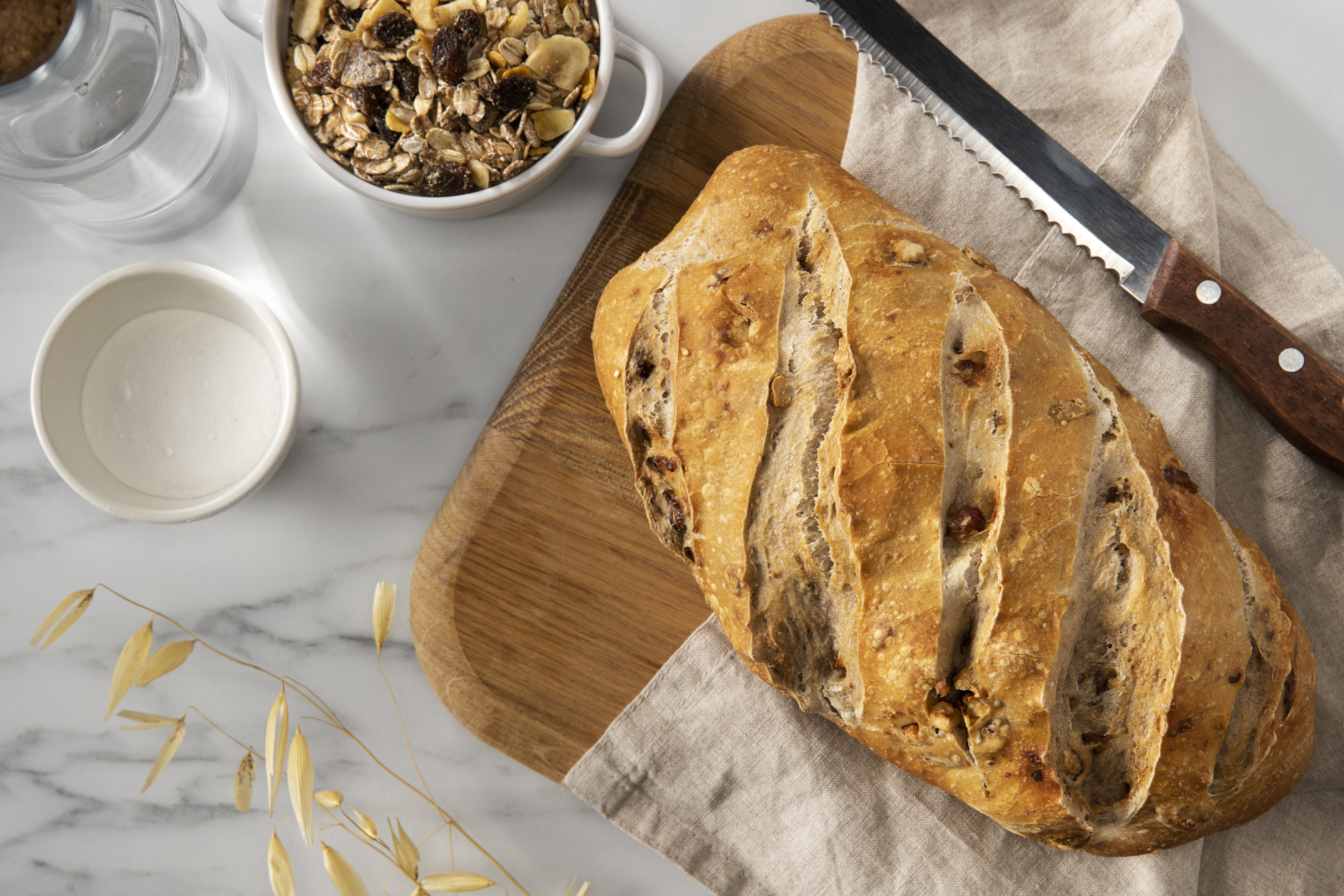 Freshly baked artisan breads
